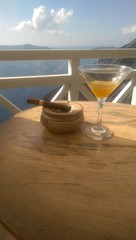 Fototapeta na wymiar Sea Cigar Cocktail