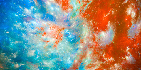 Fototapeta na wymiar Colorful abstract fractal background