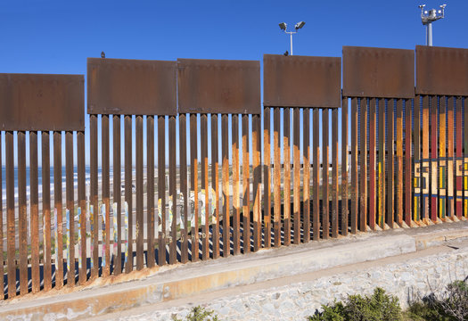 Border wall in Tijuana, Mexico