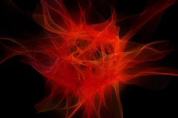 Abstract ardent background. Fractal art
