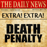 "death penalty, 3D rendering, text on wooden sign" Stock photo and ...