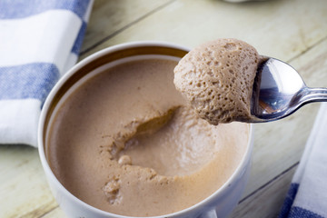 Peach mousse
