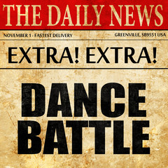 dance battle, newspaper article text