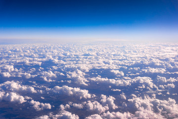  Clouds viewed from an airplane. sky with clouds.