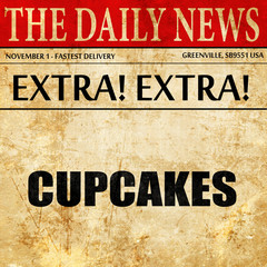 cupcakes, newspaper article text