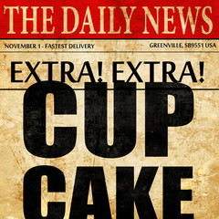 cupcake, newspaper article text