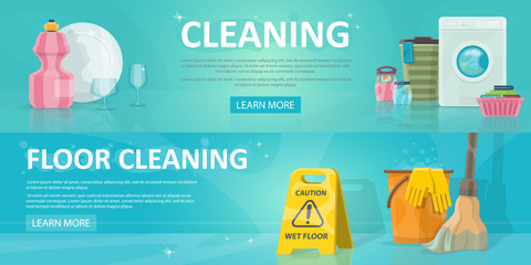 Cleaning Service Horizontal Banners
