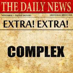 complex, newspaper article text