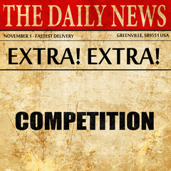 competition, newspaper article text