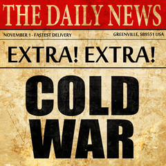 cold war, newspaper article text
