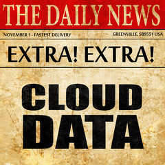 cloud data, newspaper article text