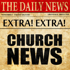 church news, newspaper article text