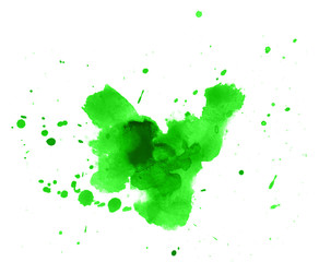 Colorful abstract watercolor texture with splashes and spatters. Modern creative watercolor background for trendy design.