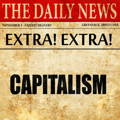 capitalism, newspaper article text
