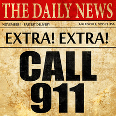 call 911, newspaper article text