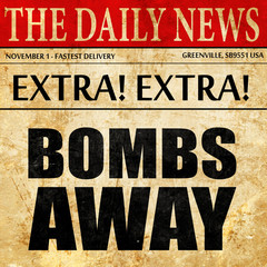 bombs away, newspaper article text