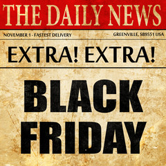 black friday, newspaper article text