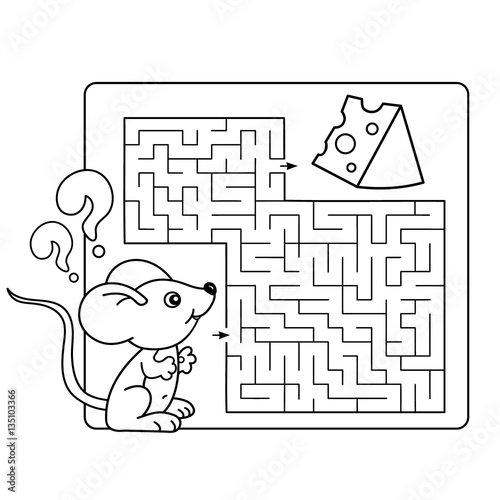 labyrinths and mazes coloring pages - photo #38