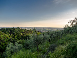 Fototapeta na wymiar Toscana Himmel
