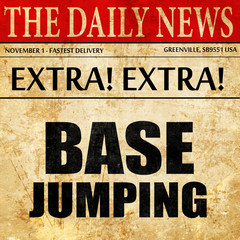 base jumping, newspaper article text