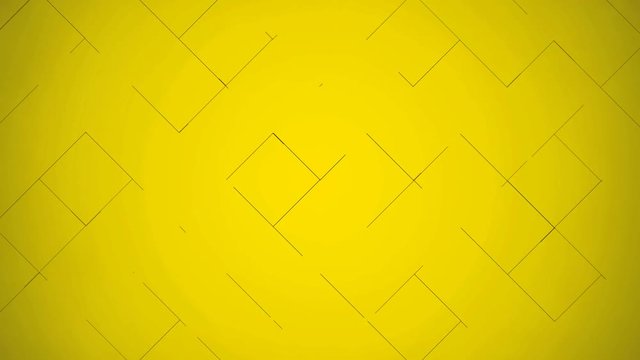 Computer generated animated yellow rectangle bricks background for use as a desktop screen saver, text overlay, or subtle design element background for corporate presentations..