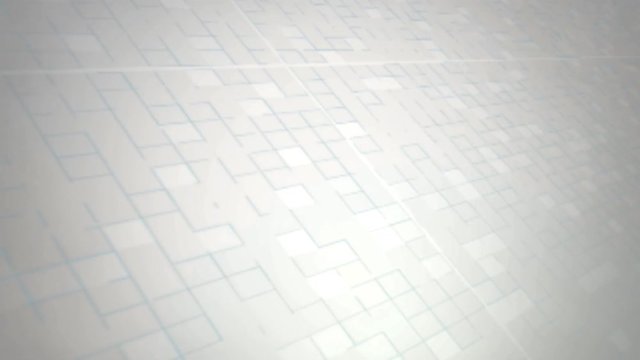 Computer generated animated gray scrolling bricks background for use as a desktop screen saver, text overlay, or subtle design element background for corporate presentations..