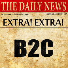 b2c, newspaper article text
