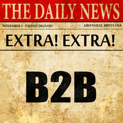 b2b, newspaper article text