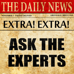ask the experts, newspaper article text