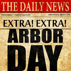 arbor day, newspaper article text