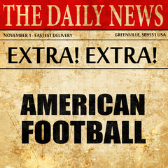 american football, newspaper article text