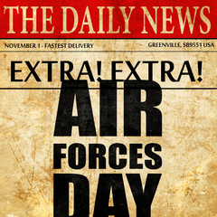 air forces day, newspaper article text