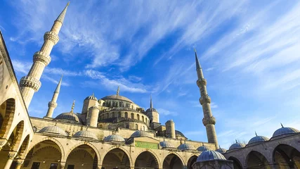 Fotobehang Sultan Ahmed Mosque (Blue Mosque), Istanbul, Turkey. © Ok