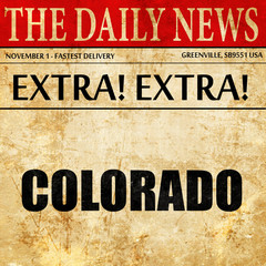 Obraz premium colaroda, newspaper article text