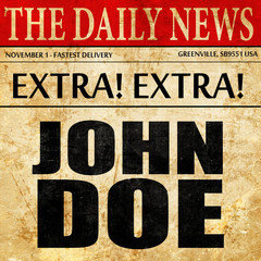 John doe, newspaper article text