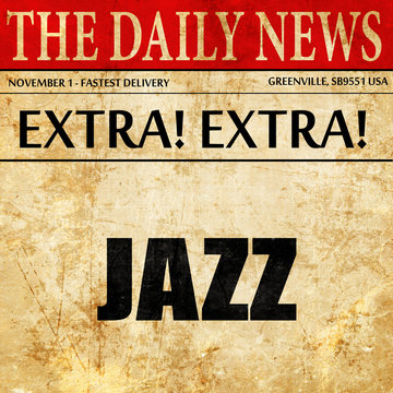 jazz music, newspaper article text