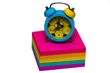 Alarm clock isolated on white background