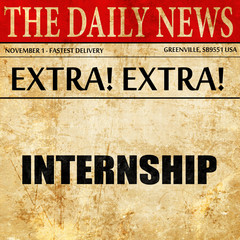 internship, newspaper article text