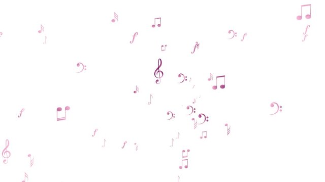 floating musical notes background