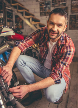 Motorbike repair shop