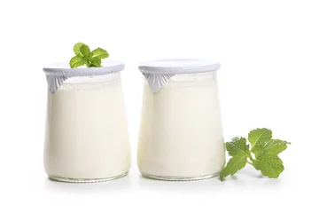 Afwasbaar behang Zuivelproducten yaourt 