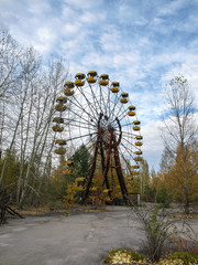 Ferris wheel in Pripyat ghost town close to Chernobyl, 2016