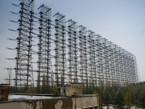Soviet Radar Station DUGA 3 in the Chernobyl Exclusion Zone in U