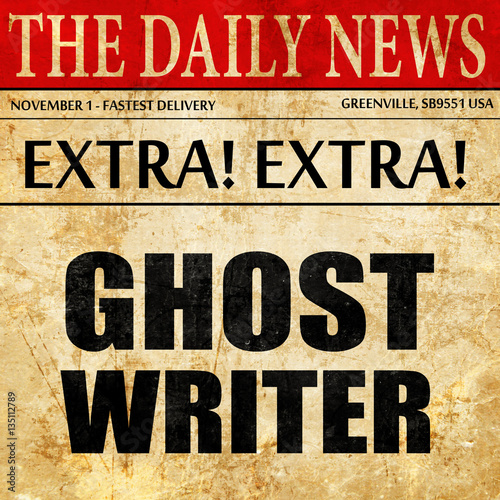 "ghost writer, newspaper article text" Stock photo and royalty-free ...