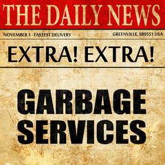 garbage services, newspaper article text