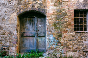 An old abandoned door in Montalcino, Tuscany.