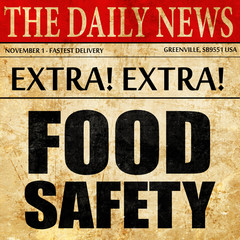 food safety, newspaper article text