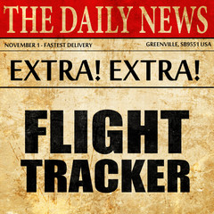 flight tracker, newspaper article text