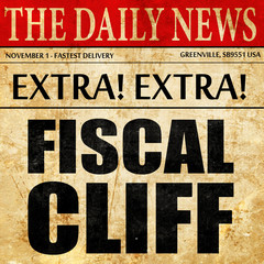 fiscal cliff, newspaper article text
