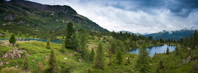 Fototapeta na wymiar Lagorai Mountain. Trentino Alto Adige. Italy, road to olbricon l